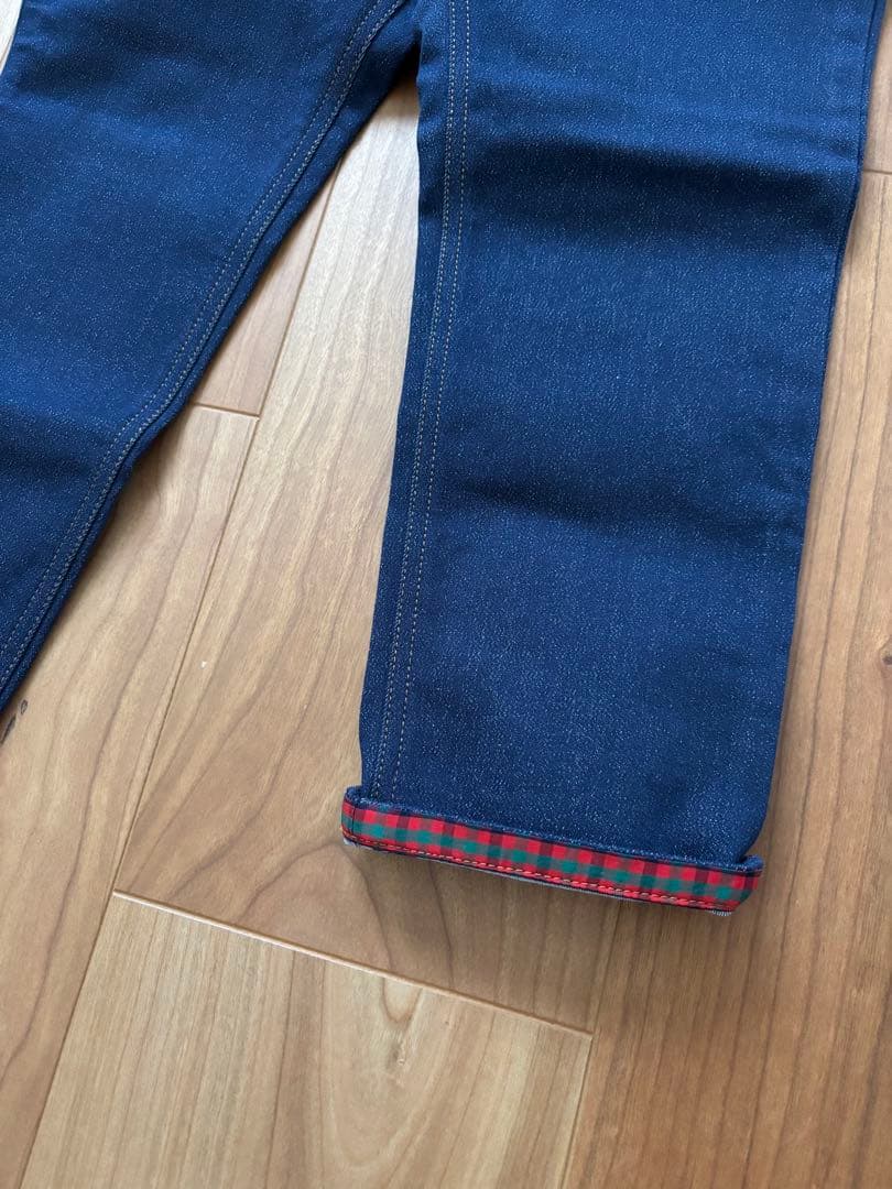 新品未使用　familiar ファミリア　ロングデニム　100