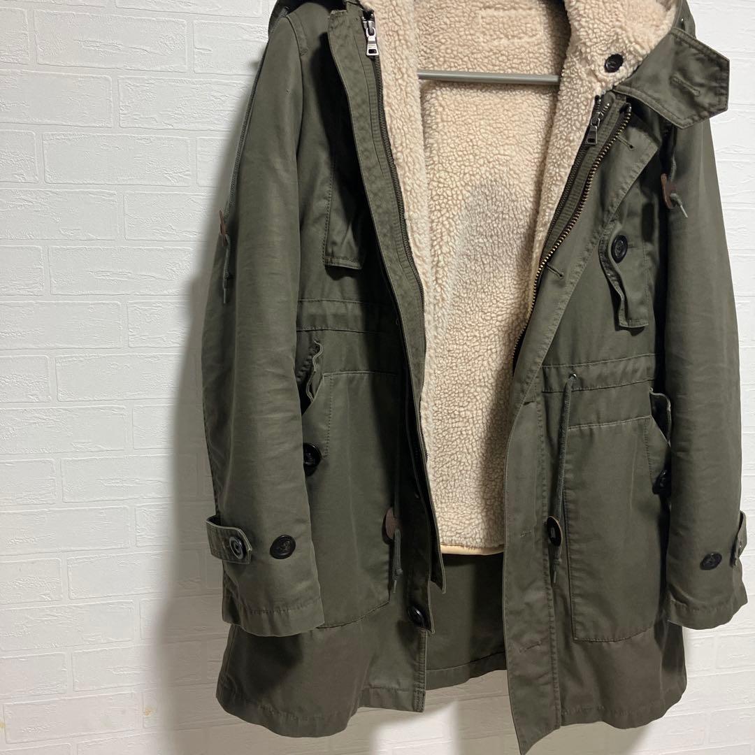 バーバリー ブラックレーベル メンズ モッズコート M51 オリーブグリーン L