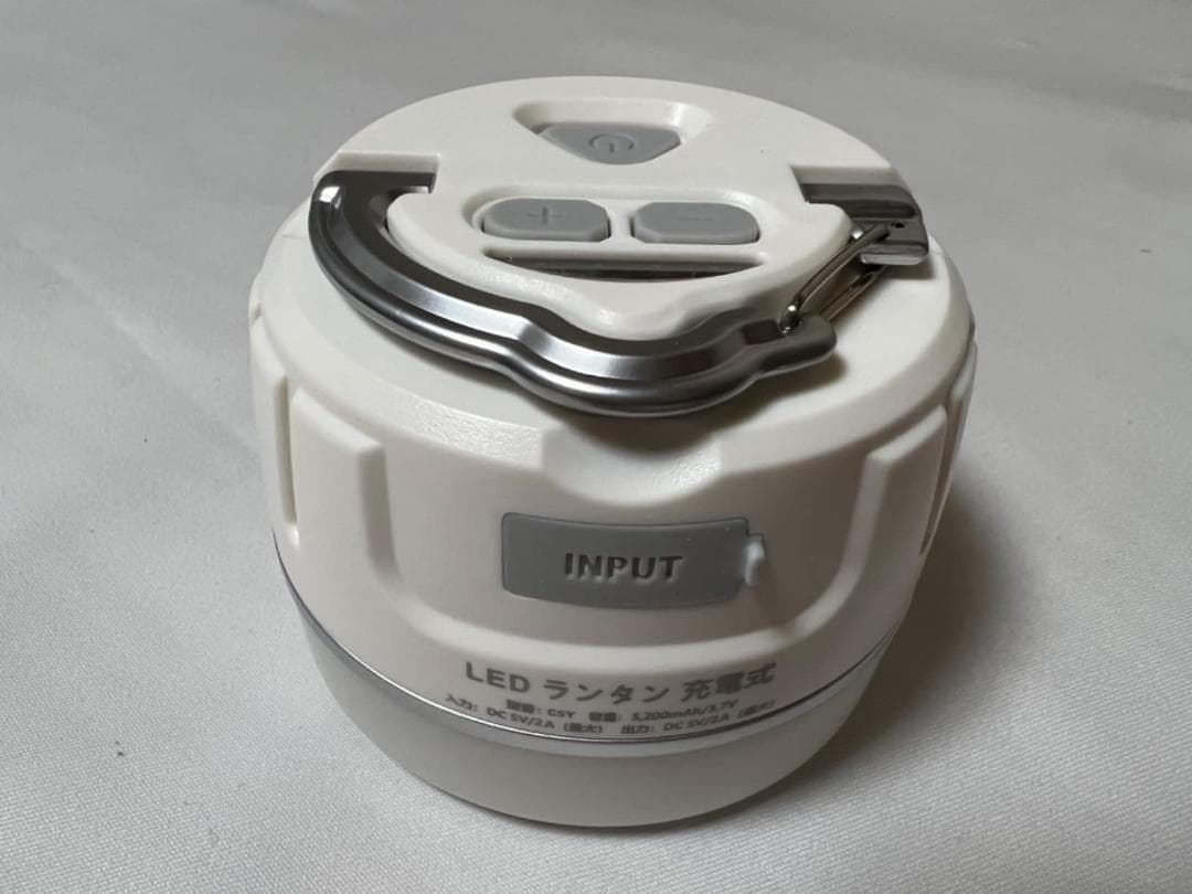 明るい 小型 吊り下げフック 段階調光 連続点灯250時間 4色切替