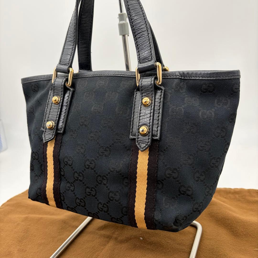 GUCCI ハンドバッグ 手提げ GGキャンバス シェリーライン 139261