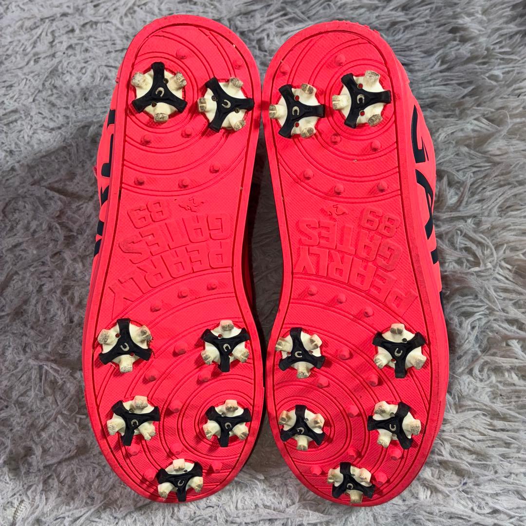 美品PEARLY GATES ゴルフスパイク HI ハイカット ピンク 24.5