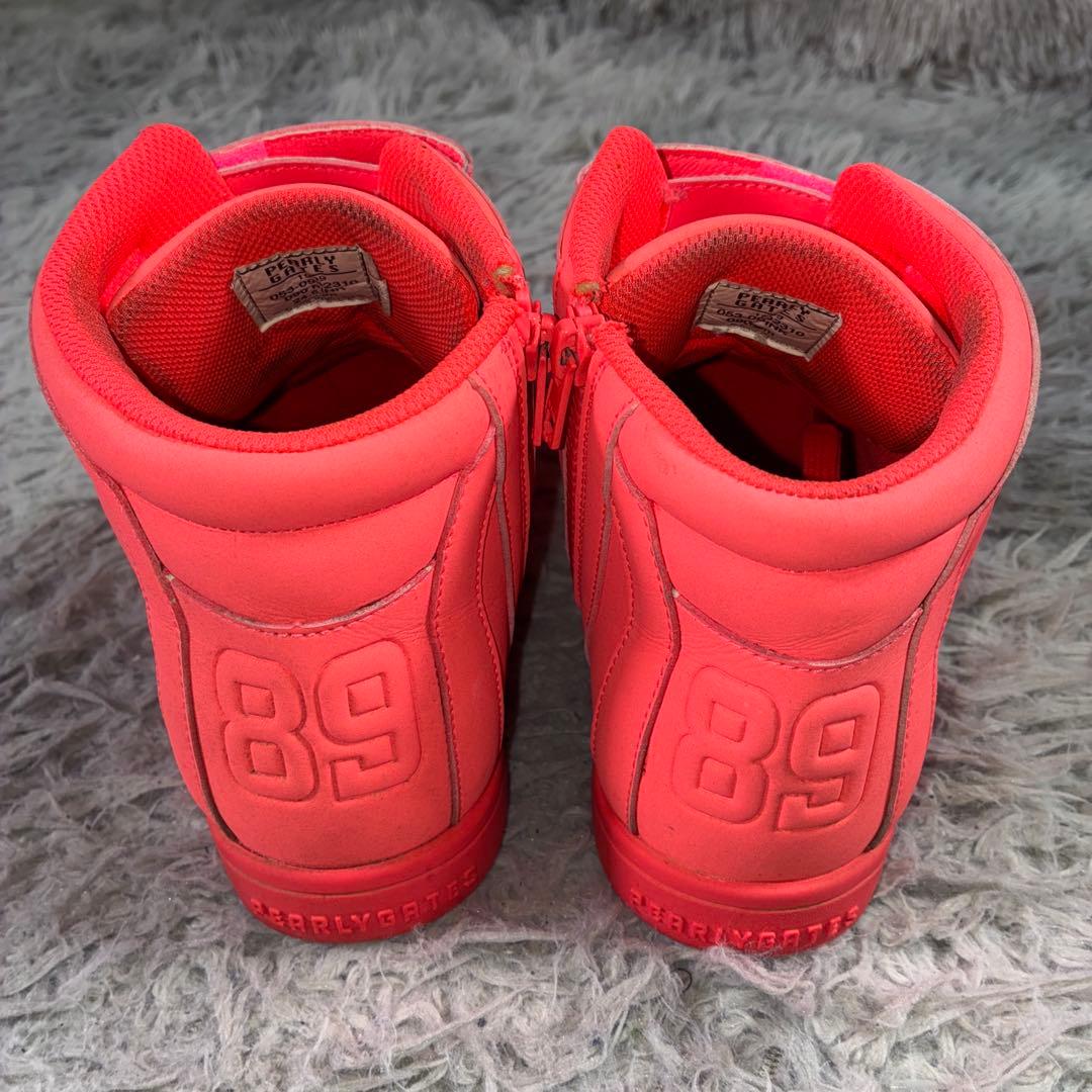 美品PEARLY GATES ゴルフスパイク HI ハイカット ピンク 24.5