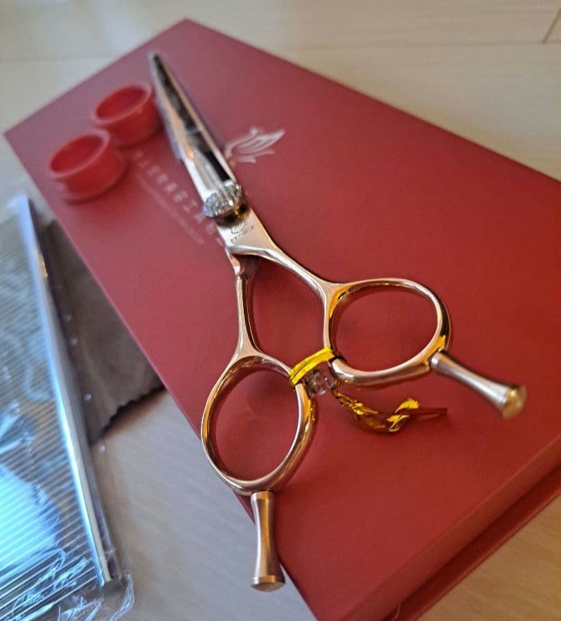 新品★フェニーチェ ★カーブシザー ギザ刄★6.5 in トリミングシザー