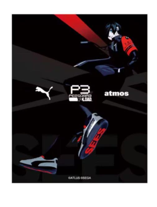 希少　atmos PUMA ペルソナ　コラボ限定アクリルスタンド　ステッカー付き