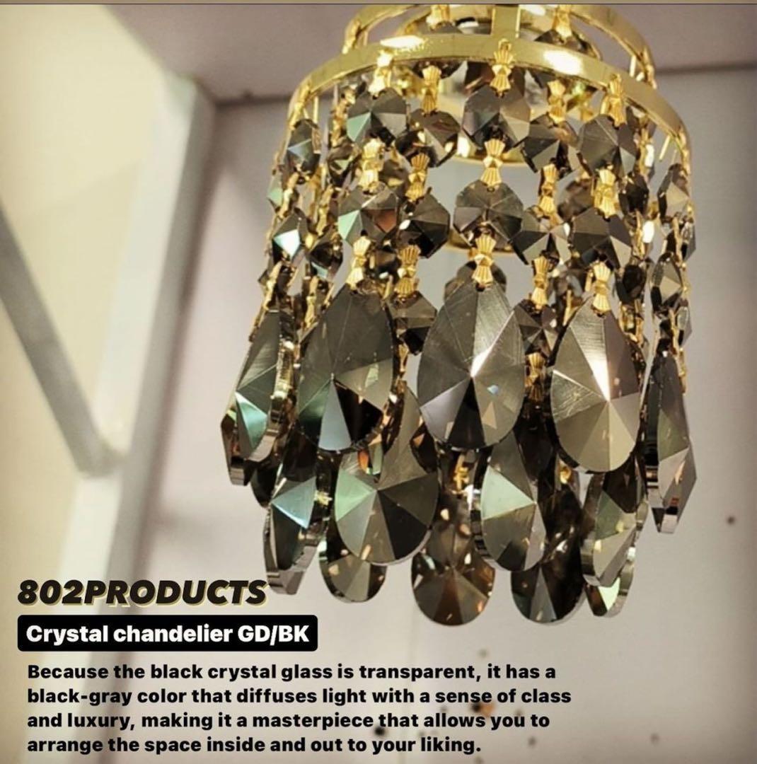ふ*じ様 802products Crystal chandelier ブラック