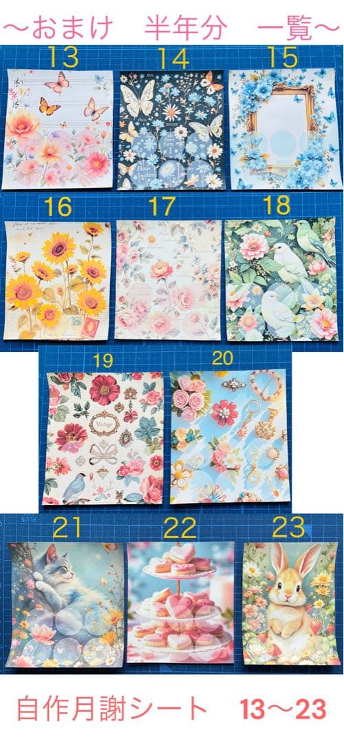 セリア　6リング用リフィル　おまけ付　半年分