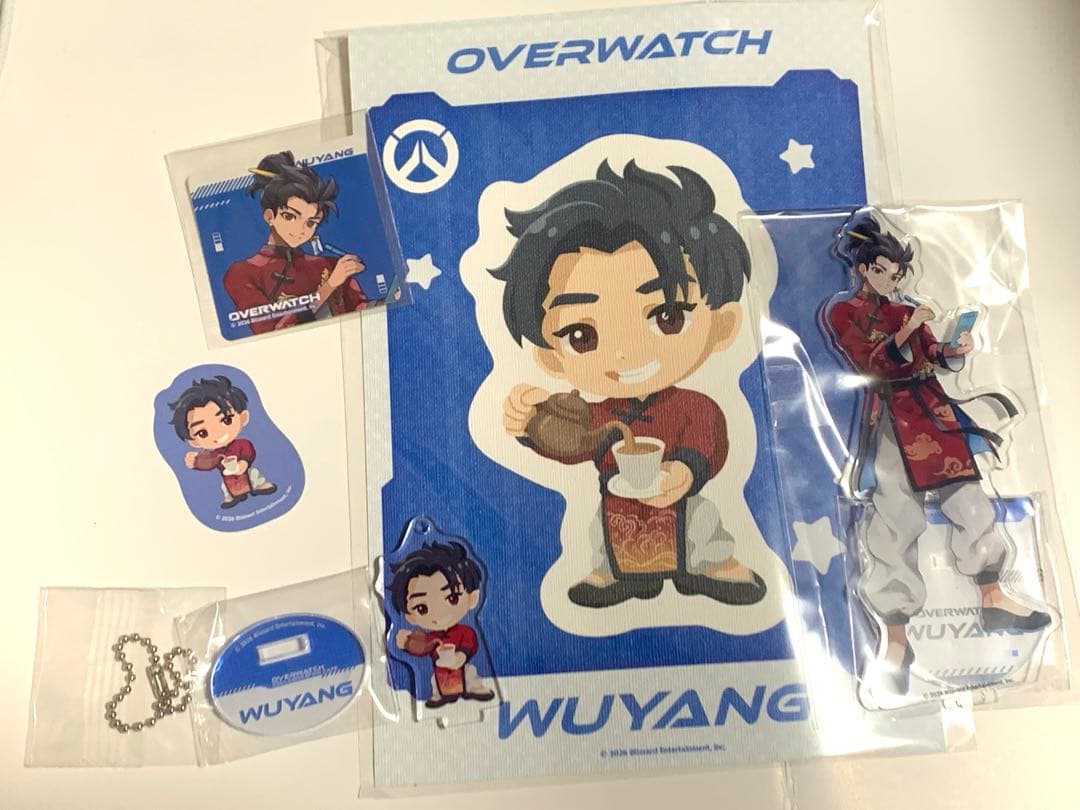 オーバーウォッチ ウーヤン アクリルスタンド ステッカー 5点セット