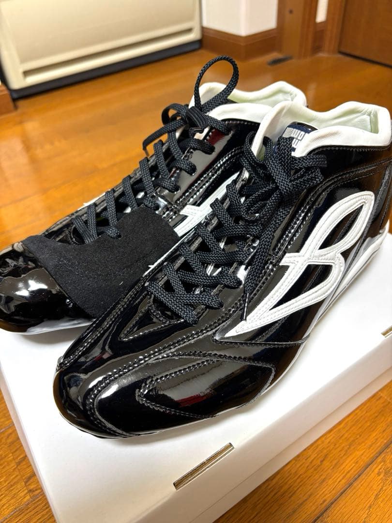 一般非売品ビモロスパイク ブラック/ホワイト スパイクシューズ 28.0 袋付き