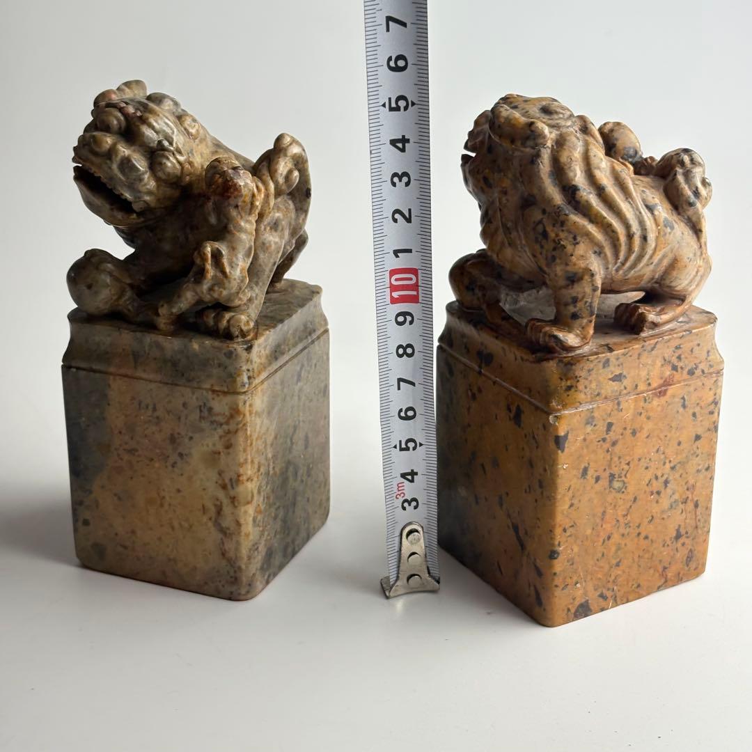 中国 印材 寿山石 書道 篆刻 2点 まとめて