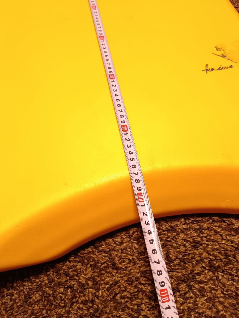 マンタ manta ボディボード イエロー 約105cm✕55cm