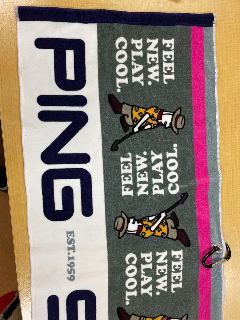 PING 迷彩キャディバッグ スタンド付き