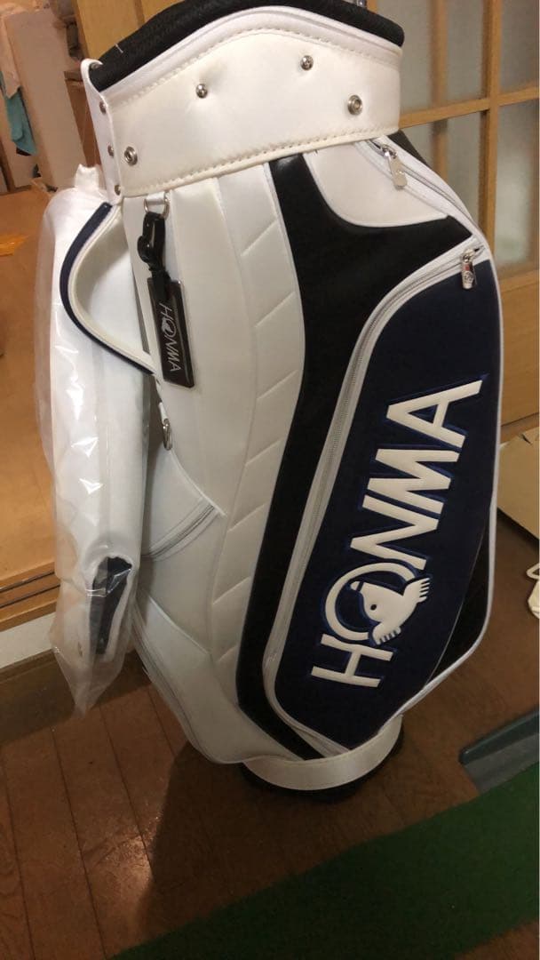 HONMA キャディバッグ ホワイト/ブラック