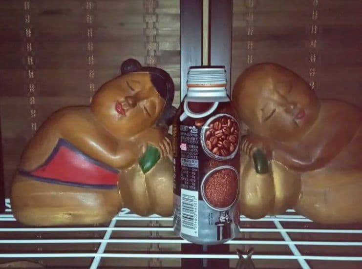 ヴィンテージ　タイThailand手彫り木人形　2体セット売り