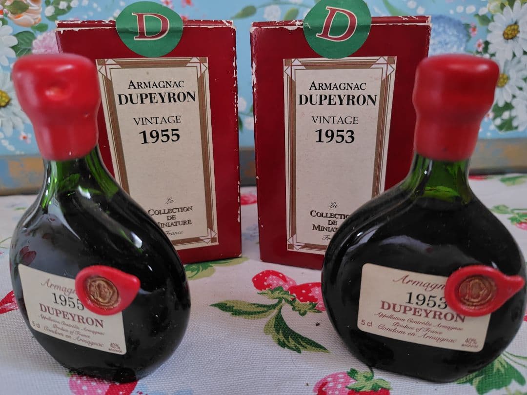 【貴重】デュペイロン　アルマニャック　1953年 1955年 50ml 専用箱付