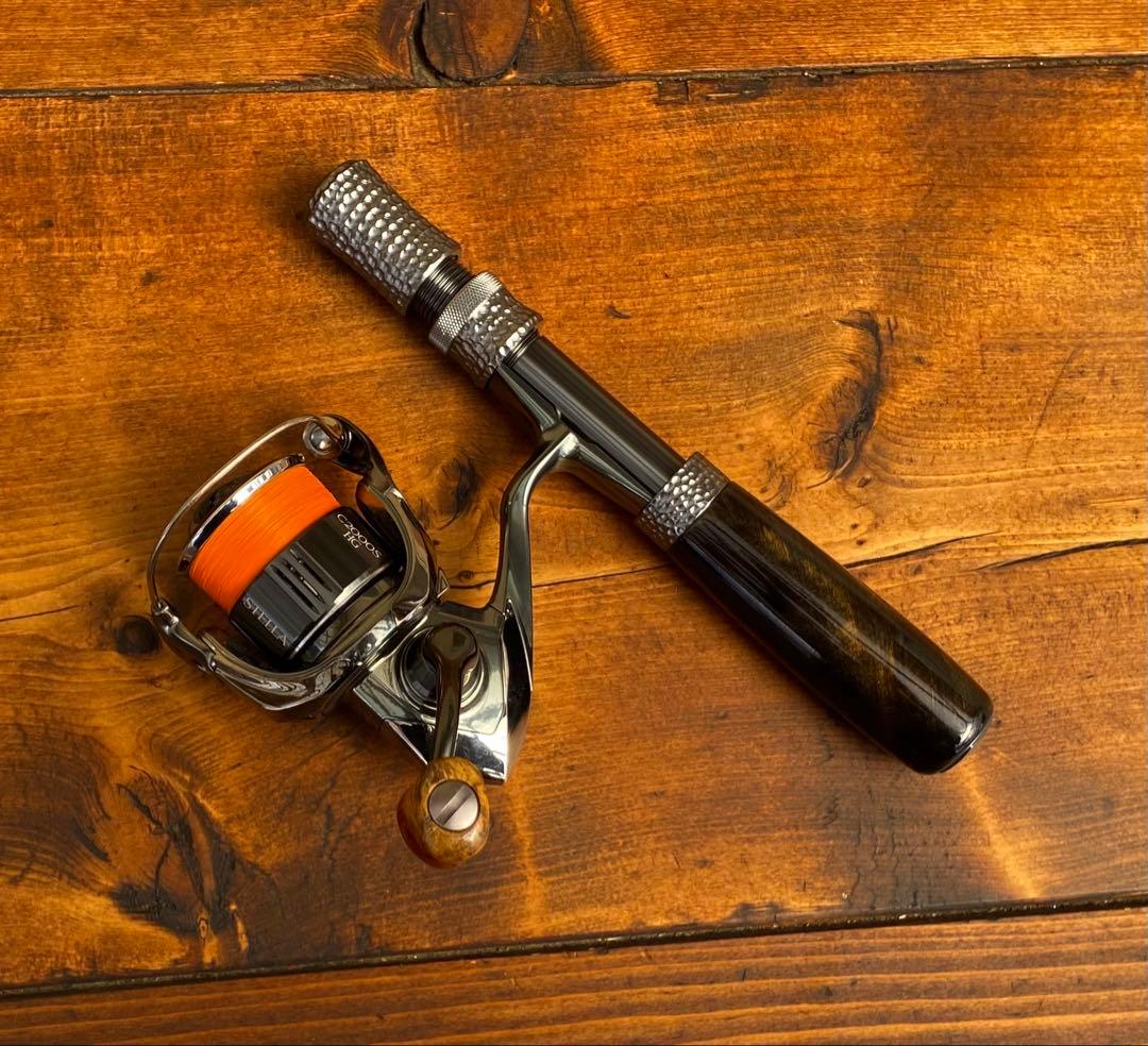 トラウトグリップ　インロッドフェルール　渓流釣り　スピニングロッド用　天然木