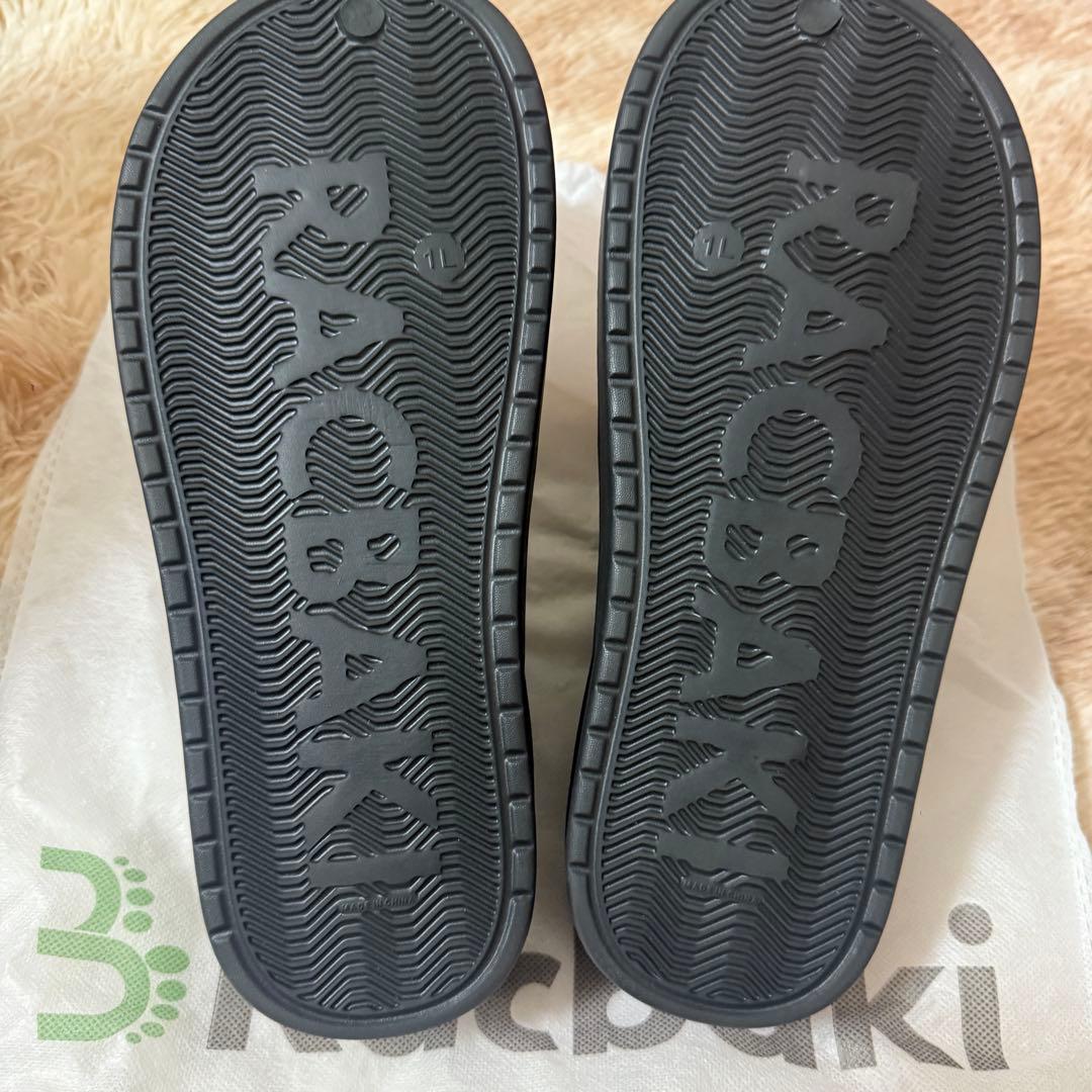 Rakubaki イージーサボ ブラック サンダル Lサイズ