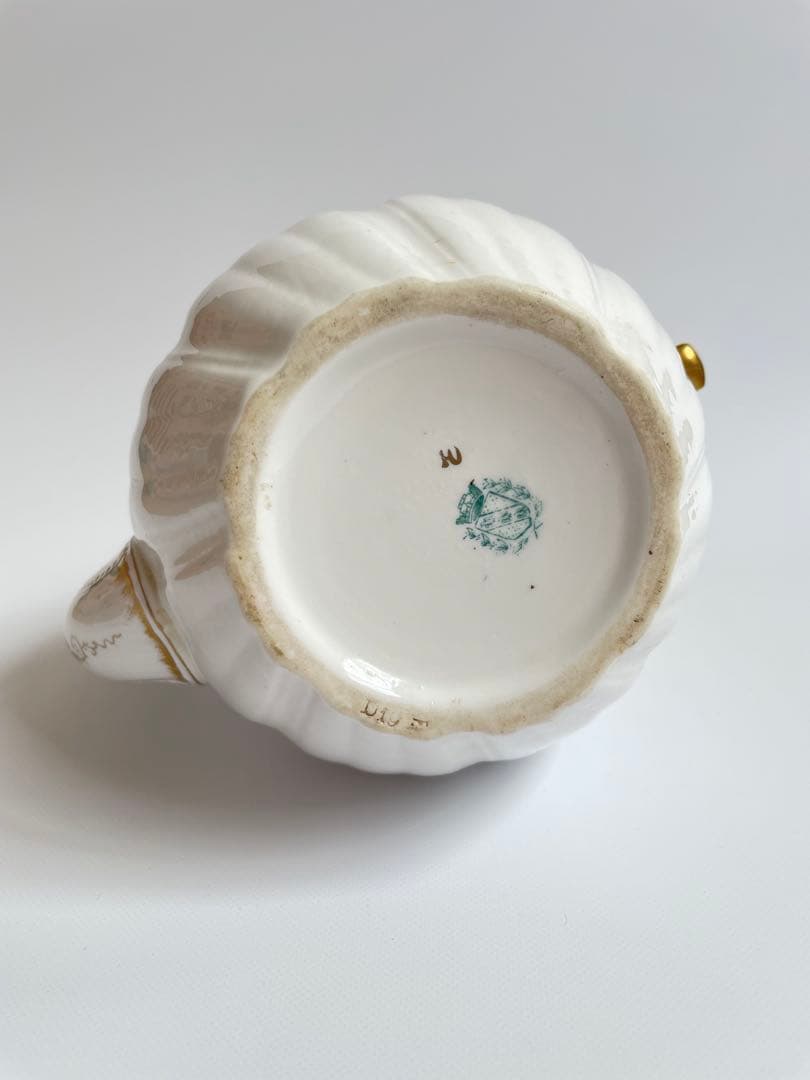 希少 美品 サルグミンヌ ポット フランスアンティーク 白　コーヒーポット