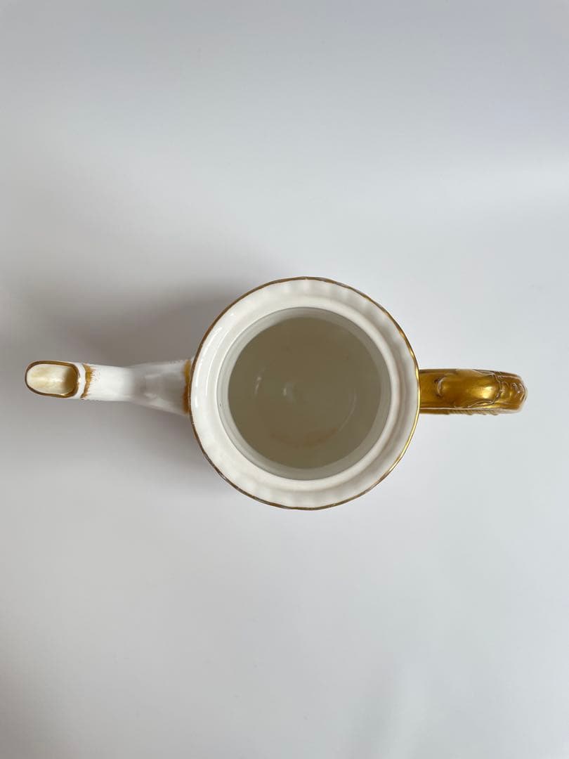 希少 美品 サルグミンヌ ポット フランスアンティーク 白　コーヒーポット