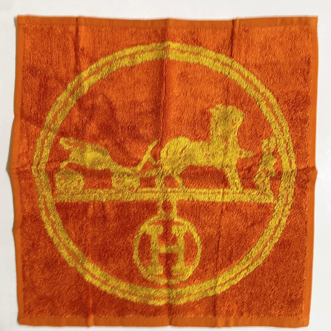 HERMES　エルメス タオルハンカチ デュック タイガー