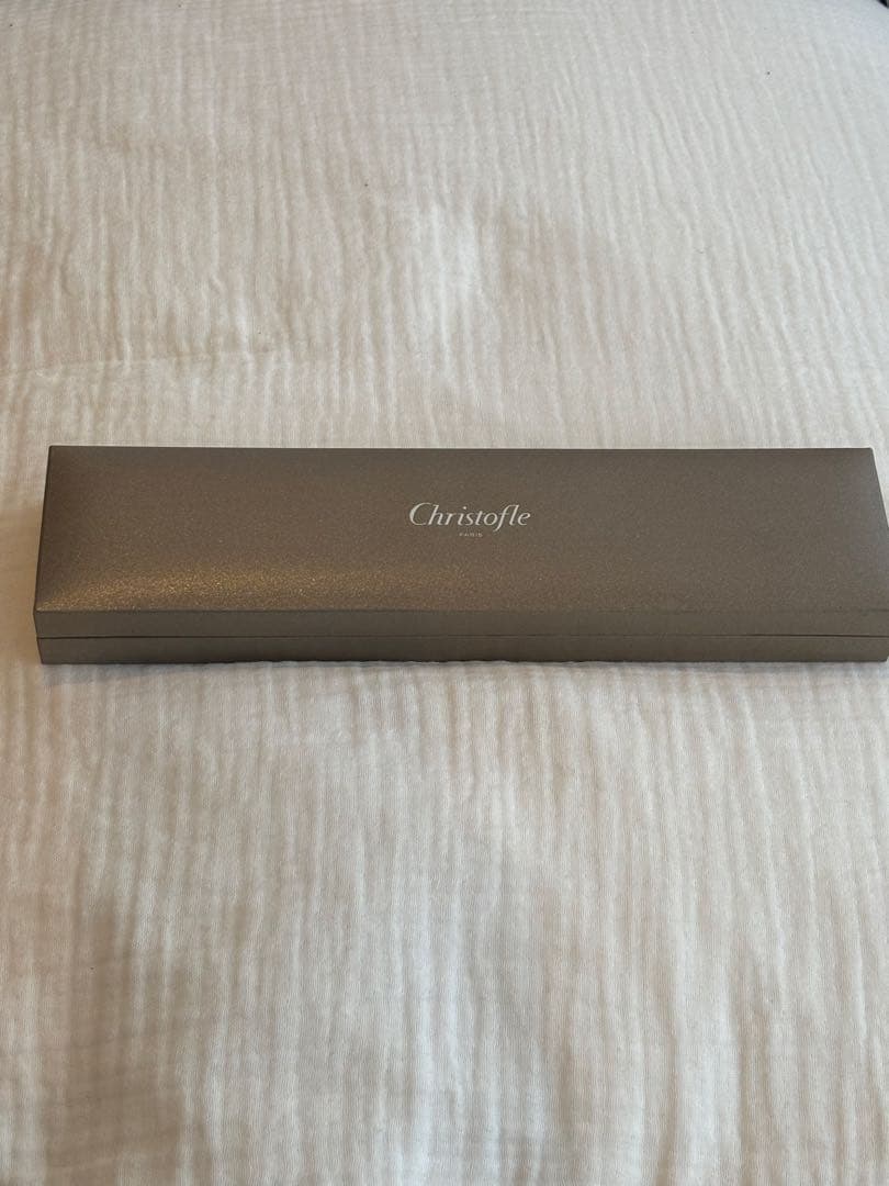 【新品/未使用】【クリストフル】Christofle 箸 ペア 赤黒