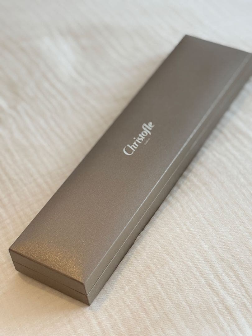 【新品/未使用】【クリストフル】Christofle 箸 ペア 赤黒