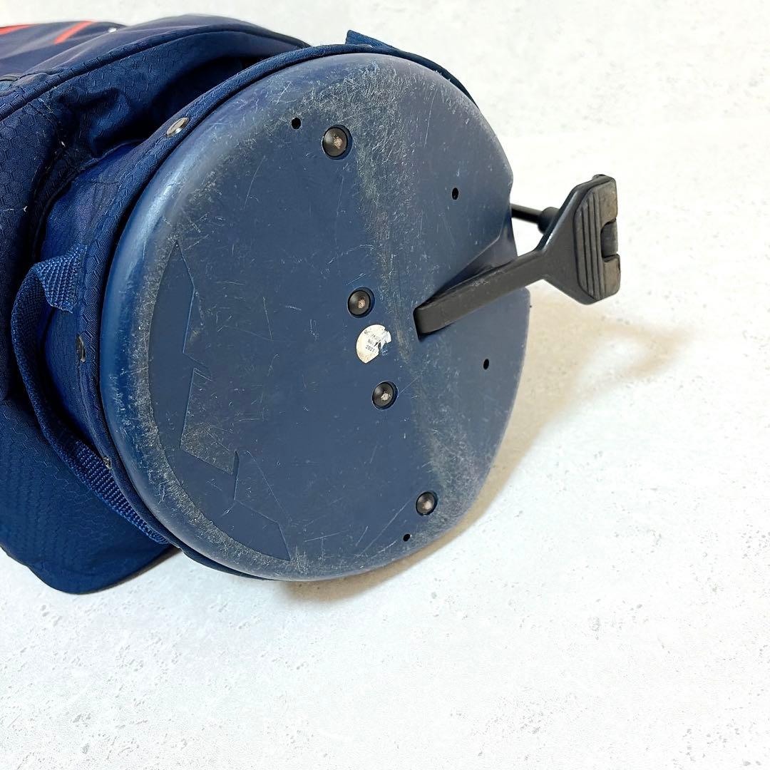 美品 サンマウンテン キャディバッグ 8.5型 軽量 スタンド式 ネイビー