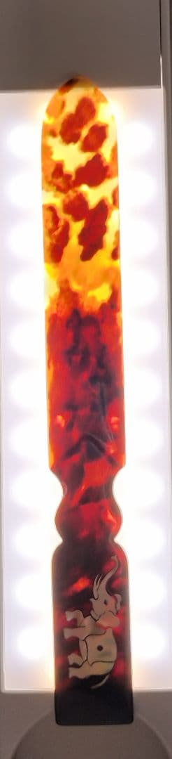 本鼈甲 ペーパーナイフ 螺鈿 装飾 細工 象 魚 べっ甲 象 魚