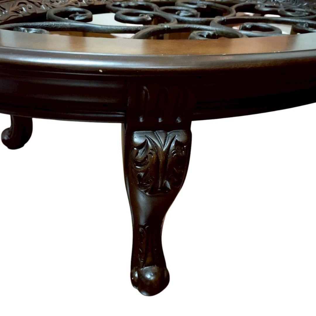 アシュレイ Ashley アンティーク ガラステーブル 家具