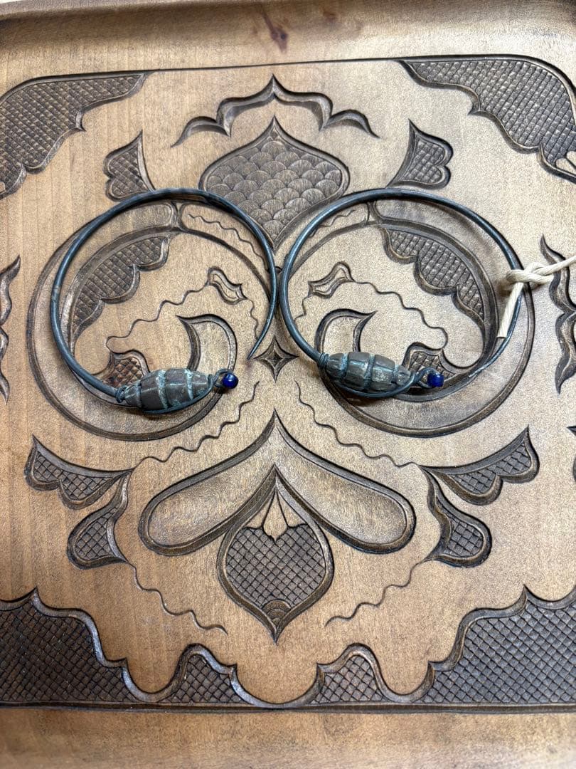 アイヌ　ニンカリ　洋白銀　明治　白老　ポロトコタン　宮本イカシマトク　森竹竹市