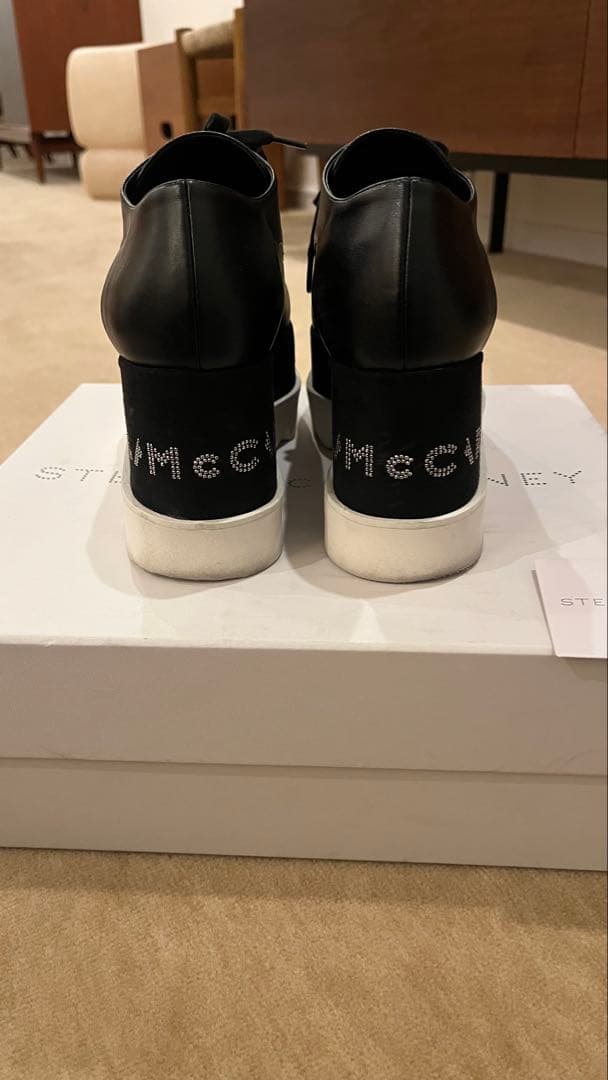 STELLA McCARTNEY ブラック厚底シューズ