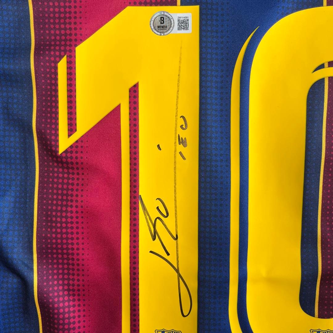 メッシ 直筆サイン入り FCバルセロナ ユニフォーム