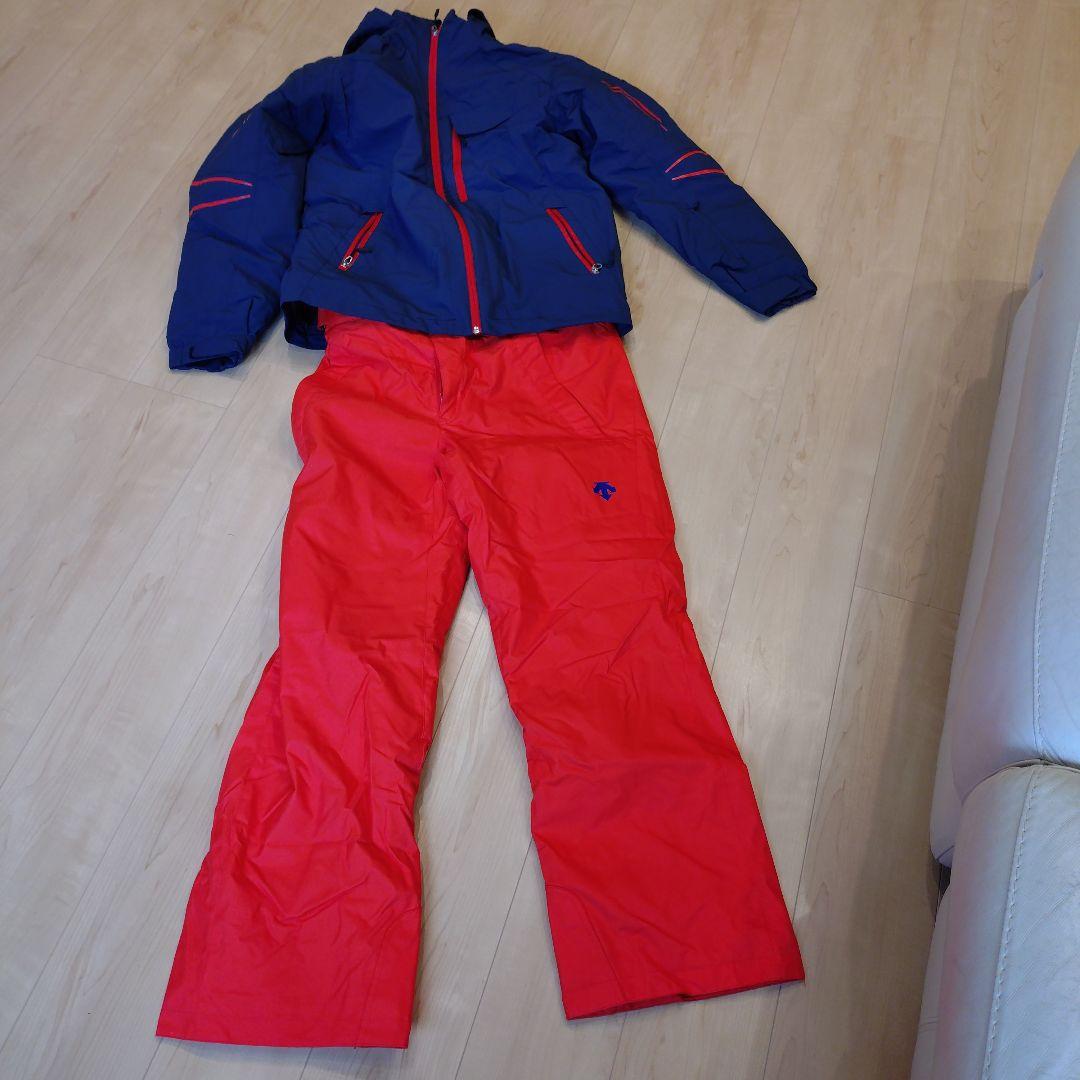 ネイビー/レッド スキーウェア