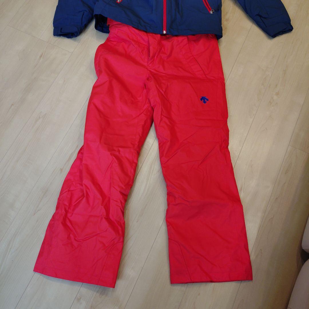 ネイビー/レッド スキーウェア