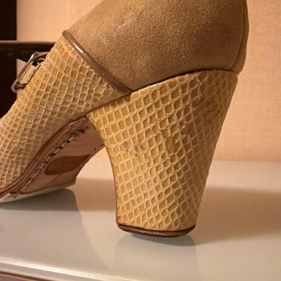 Gallardo フラメンコシューズ ベージュ