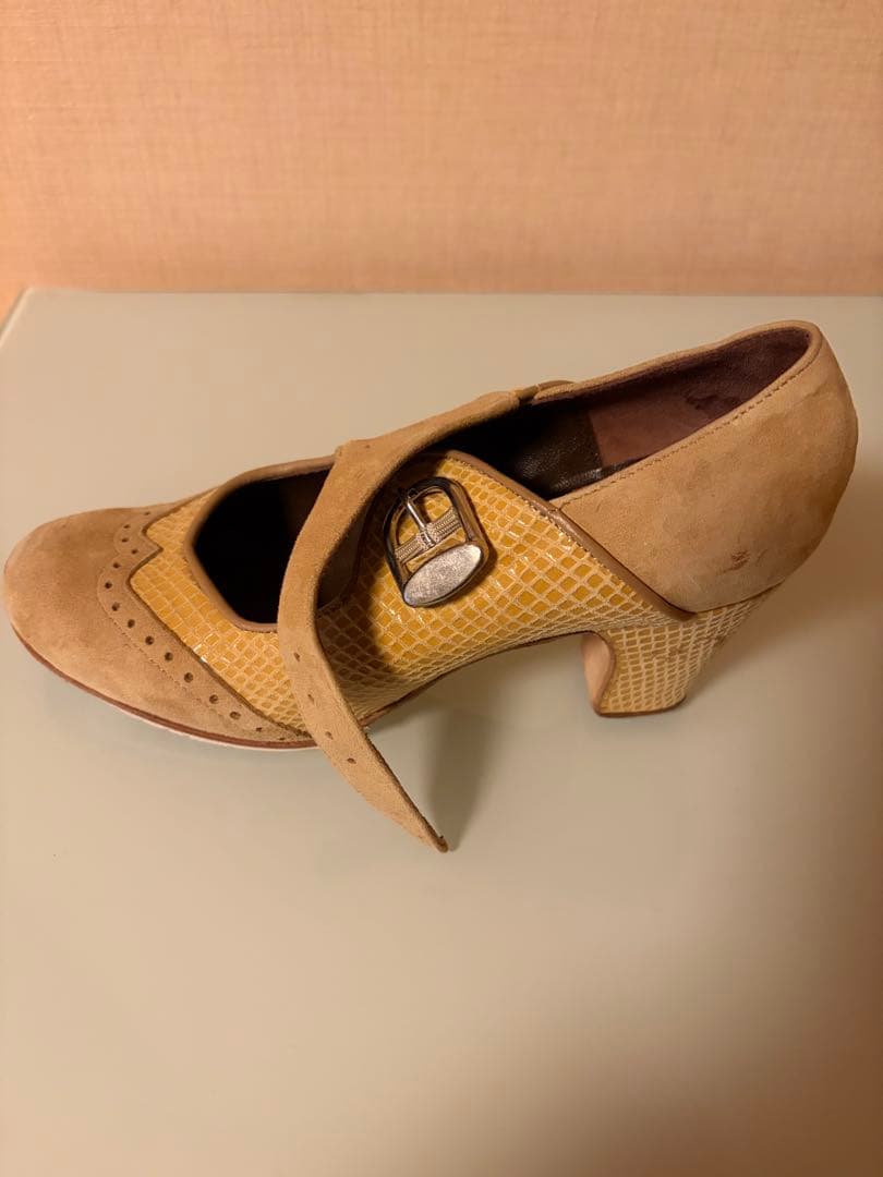 Gallardo フラメンコシューズ ベージュ