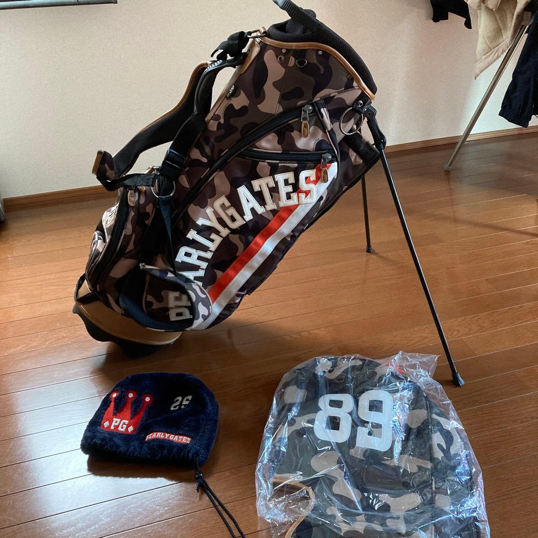 迷彩キャディーバック✖️アイアンカバー付き