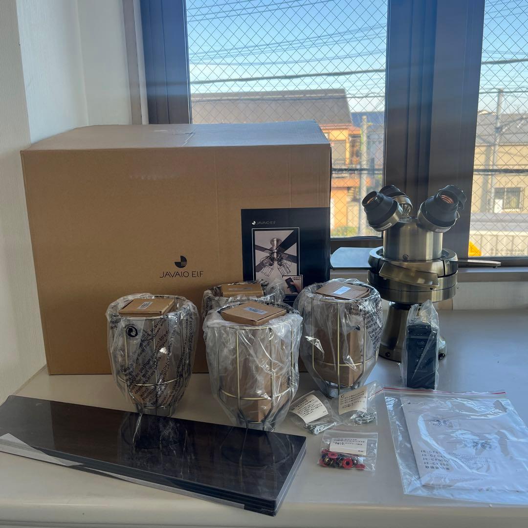 【開封済・未使用品JAVALO ELF シーリングファン JE-CF003GD