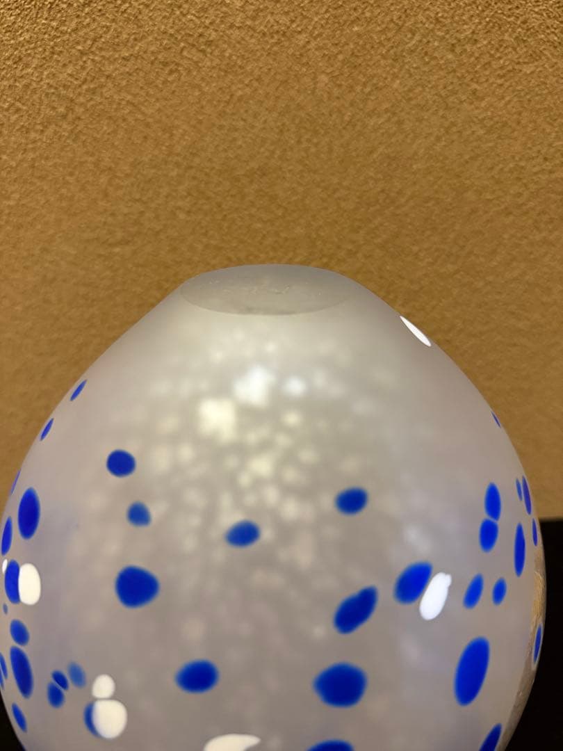 文化勲章　藤田喬平　手吹金彩花瓶　共箱