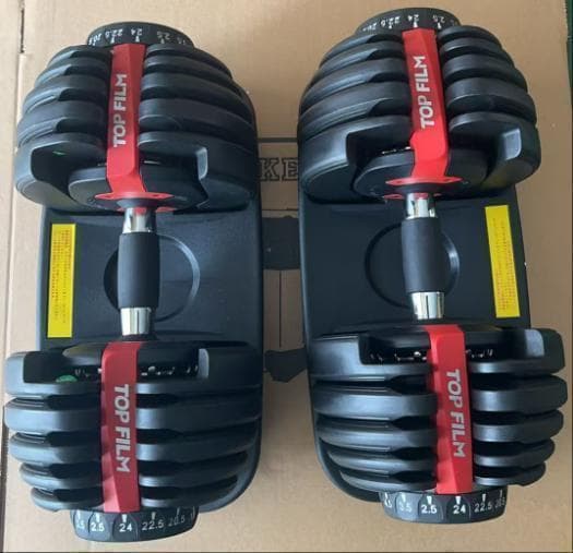 中古美品　可変式 ダンベル 15段階調整24kg ｘ２個