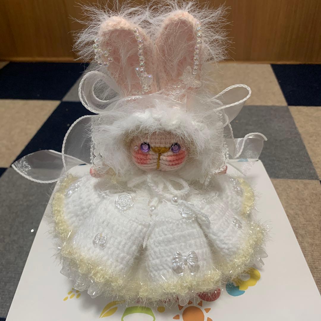 ウサギ耳ドール 手作り ぬいぐるみ