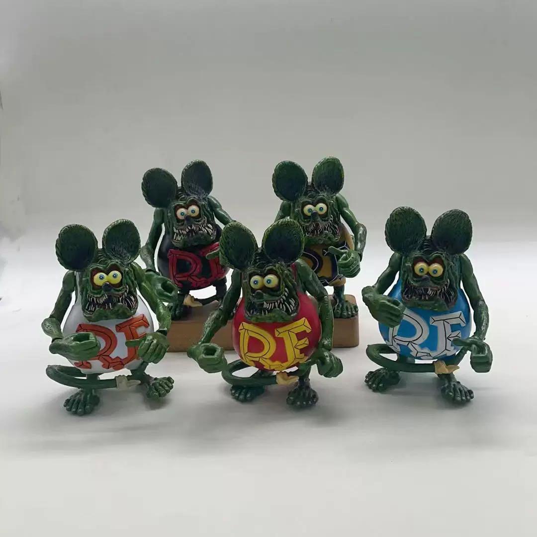 新品未開封　ラットフィンク　フィギュア　手足可動式　5体セット