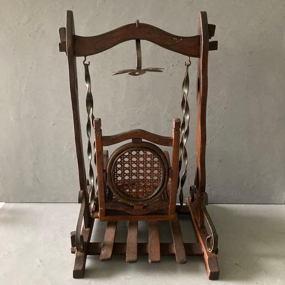 希少 ヴィンテージ ドール用 スイングチェア アンティーク雑貨