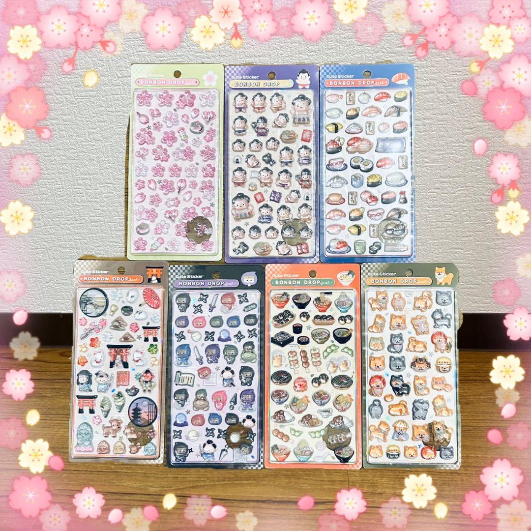 【正規品】BONBON DROP 和柄　7シートセット　クーリア