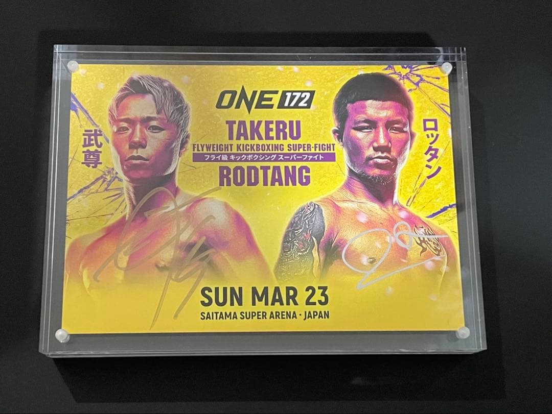 武尊vsロッタン直筆サイン入りスタンド 入りONE173 VVIP限定特典セット