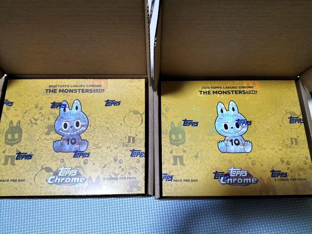Topps Chrome Labubu 2Box 新品・未開封