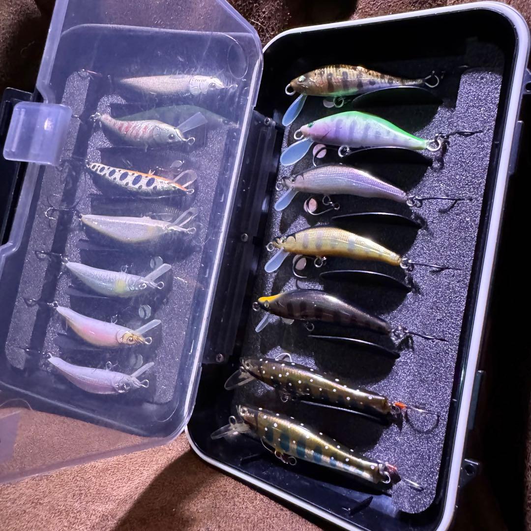 週末値下げ【未使用】ミノー５ブランドセット　ケース付き