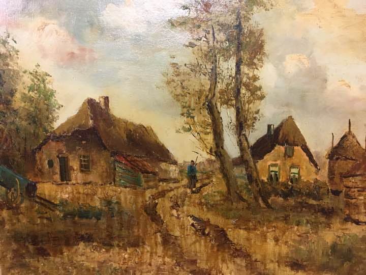 油絵  オランダ物故画家  ホーランダー