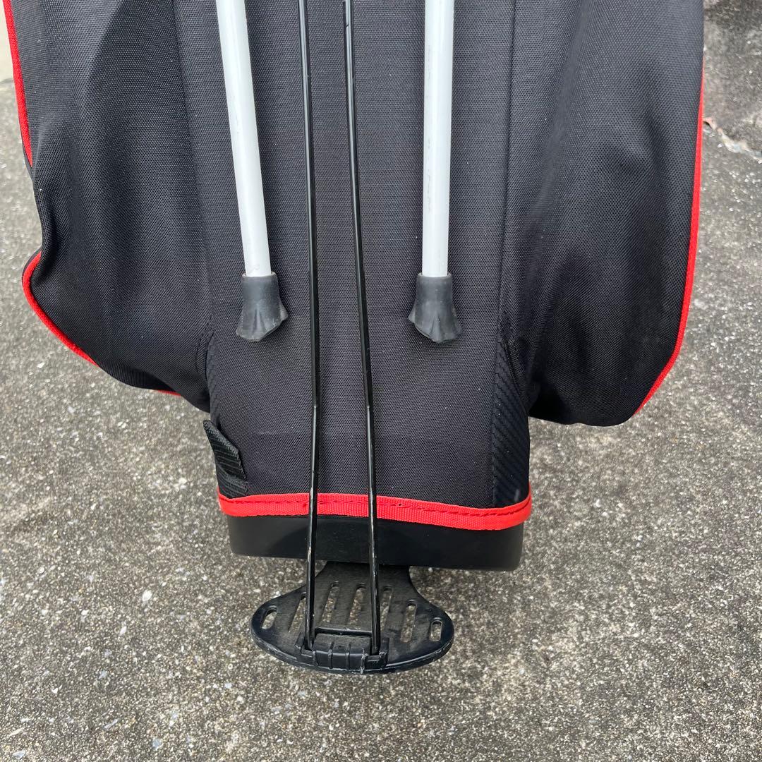 【豪華おまけ付き✨】TaylorMade キャディバッグ ゴルフバッグ 黒/赤