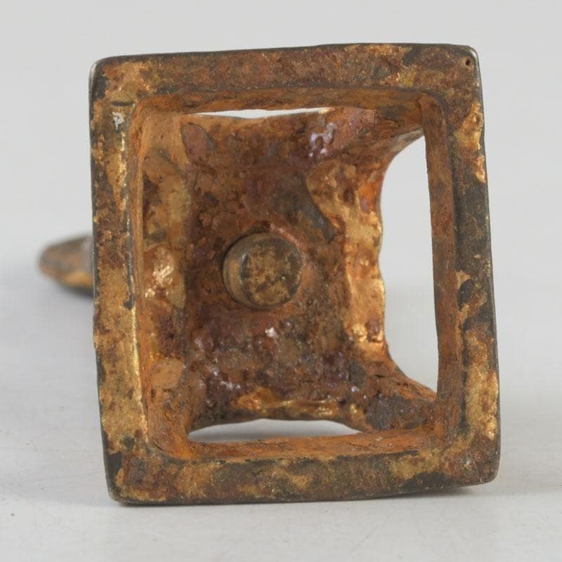 #1993 仏教美術　古銅鍍金　朝鮮仏　仏像　置物　V　9578