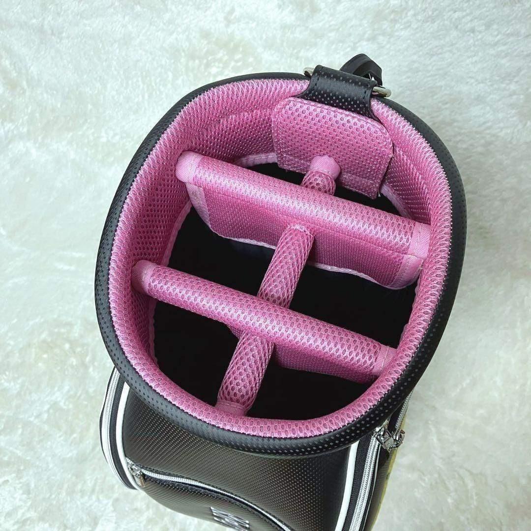 M・U SPORTS 25年秋冬新作 サガラ刺繍キャディバッグ ブラック